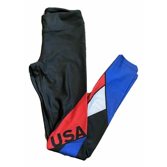 UNDER ARMOUR 1271804 002 WOMEN SZ XSmall HEATGEAR USA BLACK COMPRESSION LEGGINGS - Picture 4 of 9